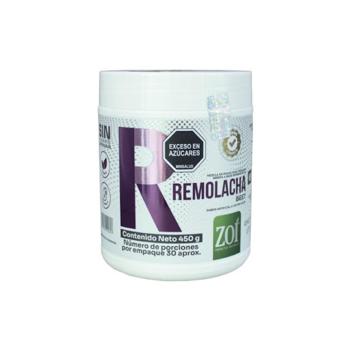 Remolacha ZOI TARRO 450 gr x 1 Remolacha en polvo es un suplemento alimenticio elaborado a partir de remolacha natural deshidratada, reconocida por su contenido de compuestos antioxidantes, vitaminas y nitratos de origen vegetal. S