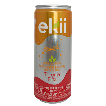Soda Ekii Bubbles Toronja Piña Lata x 310 ml  