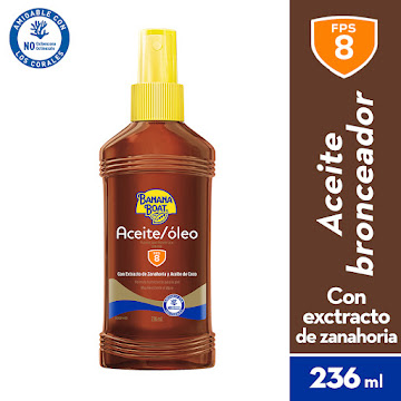 Aceite Bronceador Banana Boat FPS 8 x 236 ml  