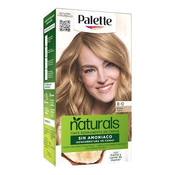 Tinte Palette Naturals Sin Amoniaco 8-0 Rubio Claro Caja x 1 und  