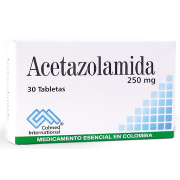Acetazolamida Colmed 250 mg Caja x 30 Tabletas  