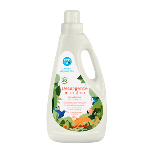 Detergente Ecológico Ecotu Ropa Bebes Sin Fragancia Frasco x 2 lts