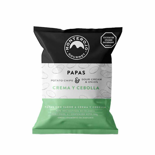 Papas Monterojo Crema y   Cebolla Paquete x 100 gr  