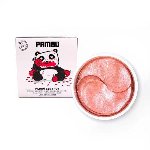 Parches Pambu De Hidrogel Con Esencia De Granada Para El Contorno De Ojos Caja x 60 und