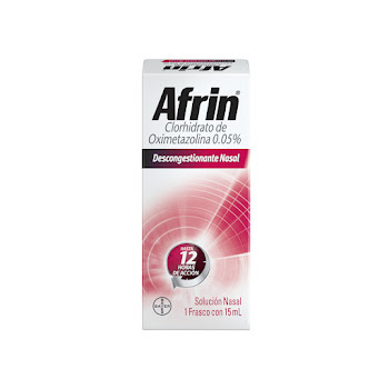 Afrin Clorhidrato de Oximetazolina 0. 05% Gotas Bayer Frasco x 15 ml  