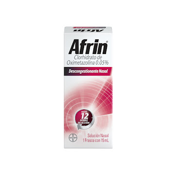 Afrin Clorhidrato de Oximetazolina 0. 05% Gotas Bayer Frasco x 15 ml  