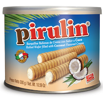 Barquillo Pirulin Coco Tarro 300 gr x 24 und  