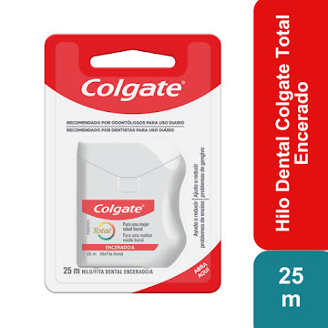 Hilo Dental Colgate Total Encerado x 25 mts  