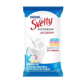 Leche en Polvo Svelty   Move+ Descremada Bolsa x 650 gr  
