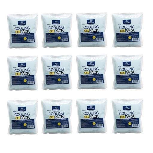 Compresa Fría reutilizable Freezel 300 ml Kit x 12 Unidades FREEZEL Bolsa x 12 undefined