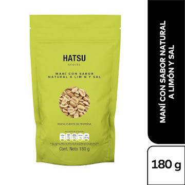 Snack Hatsu Maní Con Limón Y Sal x 180 gr  