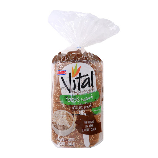 Pan Bimbo Vital Multicereal Tajado x 500 gr