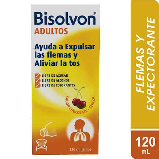 Bisolvon Adultos Bromhexina Clorhidrato 120 mg Opella Jarabe Frasco x 120 ml