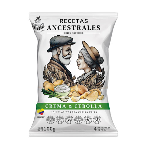 Papas Deli Campo Sabor Crema Cebolla x 100 gr