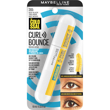 Pestañina Maybelline The Colossal Curl Bounce Very Black Waterproof x 1 und  