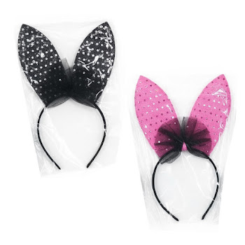 Diadema Surtida Halloween Orejas Conejo Paquete x 1 und  
