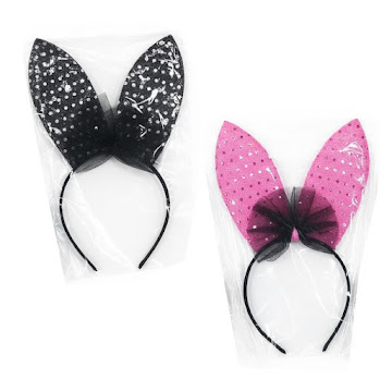 Diadema Surtida Halloween Orejas Conejo Paquete x 1 und  