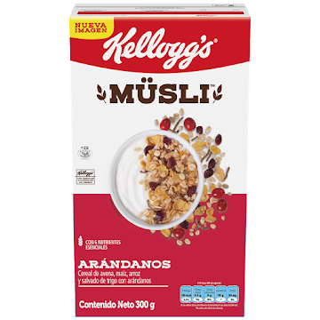 Cereal Kellogg´s Müsli Cosecha Roja Arándanos x 300 gr  
