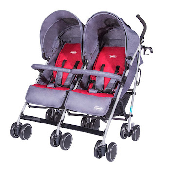 Solo Online Coche Gemelar Bebesit   Twins Gemelos Color Gris X 1 Unidad 