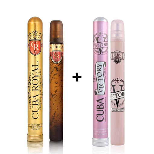 Cuba Royal Men Eau de Toilette 35 ml + Victory Women Eau de Parfum 35 ml Cuba 35 ml + 35 ml x 2 Cuba Royal Men Eau de Toilette 35 ml + Victory Women Eau de Parfum 35 ml