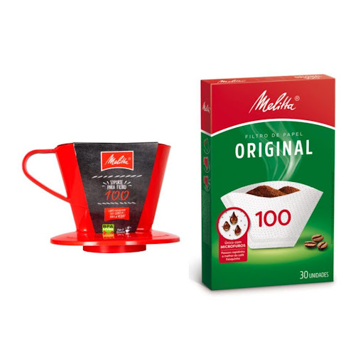 Kit Filtro Y Portafiltro para Café N100 Melitta Melitta Bolsa x 2 Filtro para café # 100 más un portafiltro que puedes llevar a cualquier parte a un precio especial.

Este soporte es ideal para preparar tu café en cualquier lugar, no necesitas una cafetera para prep