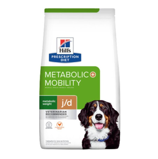 HILLS C METABOLIC + MOBILITY 24 LB HILLS Bolsa x 1 Nutrición clinica formulada especialmente para apoyar en el manejo del peso de tu perro, gracias a la inclusión de L-carnitina, y la integridad de sus articulaciones por su contenido de glucosamina y 