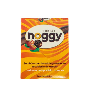 CHOCOLATE FERRERO   NOGGY CHOCOLATE AVELLANAS X84G.  