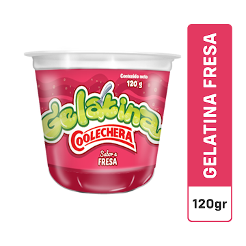 Gelatina Coolechera Fresa Vaso x 120 gr  