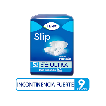 Pañales adulto TENA Slip Small Incontinencia Severa Empaque x 9 und               