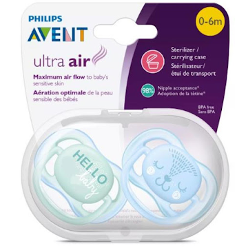 Chupo Avent Ultra Air Surtido 0-6 Meses x 4 und  