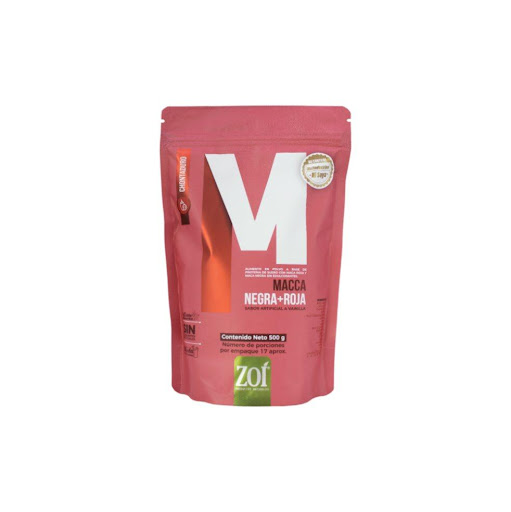 Macca roja + macca negra ZOI DOYPACK 500 gr x 1 Maca Roja + Maca Negra es un suplemento alimenticio elaborado con raíces andinas reconocidas por su aporte nutricional y energético. Su combinación contribuye a la vitalidad, el rendimiento físico y e
