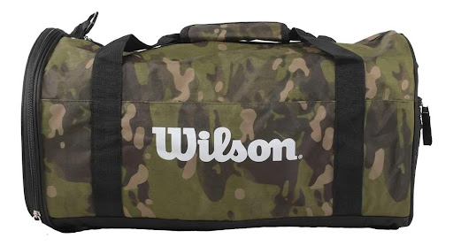 Bolso De Viaje Wilson Camo Unisex (Negro) Wilson Papeleta x 1 Modelo: Wilson Camo UnisexUn bolso ideal para llevar todo lo que necesitas al momento de viajar, ir al Gym o tu lugar preferido.?CARACTERÍSTICAS?- Marca: Wilson.- Modelo: Camo Unisex.- Composición: 10
