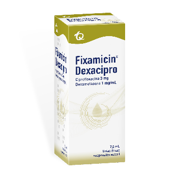 Fixamicin Dexacipro 3ml/1mg Tecnoquímicas Gotas Óticas Frasco x 7.5 ml  