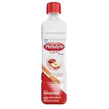 Suero Rehidratante Pedialyte Max 60 Manzana Frasco x 500 ml  
