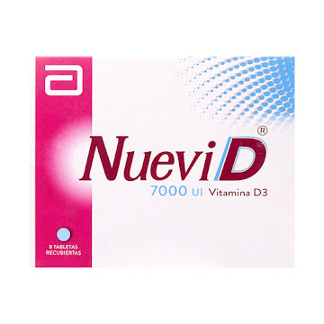 Nuevi D Vitamina D3 7000 UI Abbott Caja x 8 Tabletas  