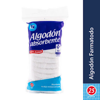 Algodón Farmatodo Absorbente Zig-Zag Paquete x 25 gr  