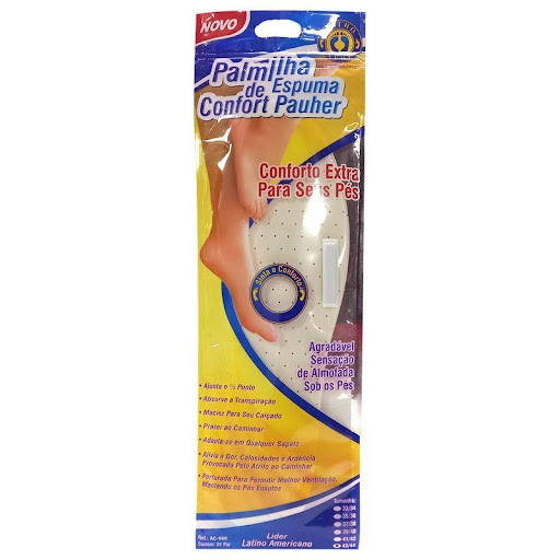 Plantilla Confort Pahuer 43-44 Ortho Pauher Orthopauher Individual x 2 Plantillas elaboradas en espuma para descanso