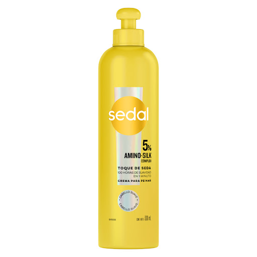 Crema para Peinar Sedal Toque De Seda 100 Horas de Suavidad Botella x 300 ml