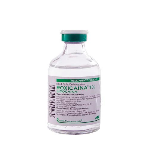 Roxicaina Lidocaina 1% Ropsohn Frasco x 50 ml