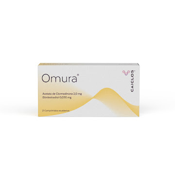 Omura Clormadinona + Etinilestradiol 2.0mg/0.030mg Caiclos Caja x 21 Comprimidos  