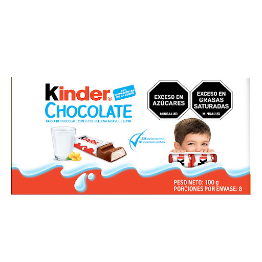 Chocolatina Kinder Caja x 8 und