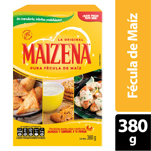 Fécula Maíz Maizena Original Vitaminas Minerales x 380 gr