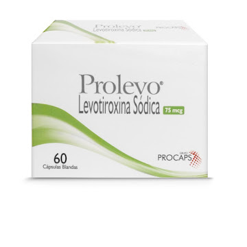 Prolevo Levotiroxina Sódica 75 mcg Procaps Caja x 60 Cápsulas  