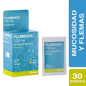Fluimucil  N Acetilcisteína 100 mg Zambon Caja x 30 Sobres  