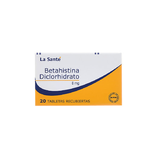 Betahistina Diclorhidrato 8 mg La Santé Caja x 20 Tabletas