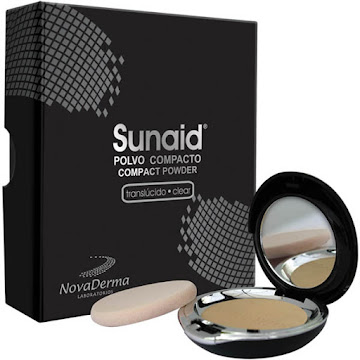 Polvo Novaderma Sunaid Compacto Translucido Clear x 12 gr   