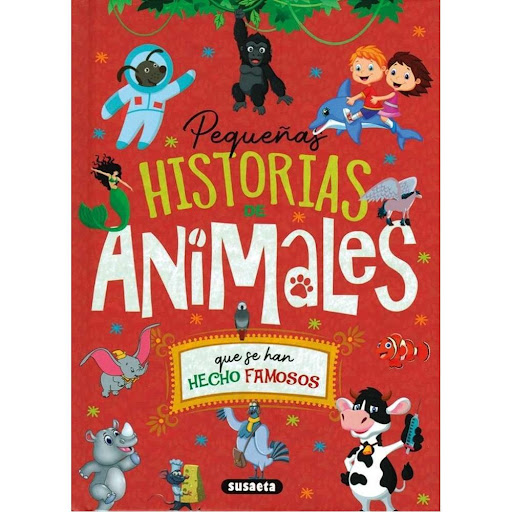 Pequeñas Historias De Animales Que Se Han Hecho Famosos Susaeta Ediciones Libro x 1.0 Pequeñas historias de animales que se han hecho famosos  Colección: Cambiando el mundo Encuadernación: Cartoné con cubierta plastificada mate y brillo ISBN: 9788467773972 Tamaño: 17,5 x 23,7 Páginas: 