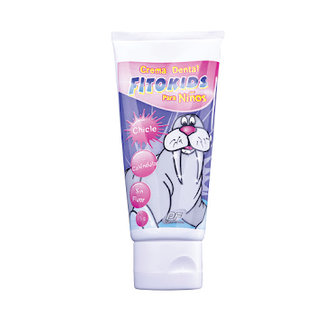 Crema Dental Fito Kids Niños Sabor Chicle x 75 gr  