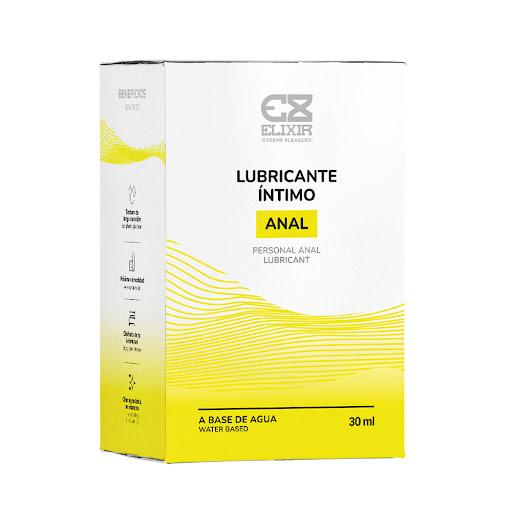 Lubricante intimo Anal Elixir 30ml Elixir Caja x 30 Lubricante intimo Anal Elixir 30ml: Lubricante anal a base de agua, con textura de larga duracion. Compatible con preservativos