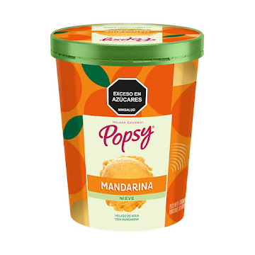 Helado Popsy Nieve Mandarina 8 Porciones x 1 lt  